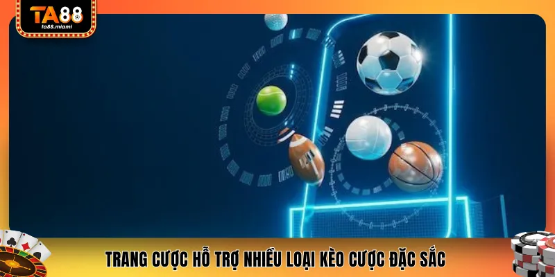 Trang cược hỗ trợ nhiều loại kèo cược đặc sắc